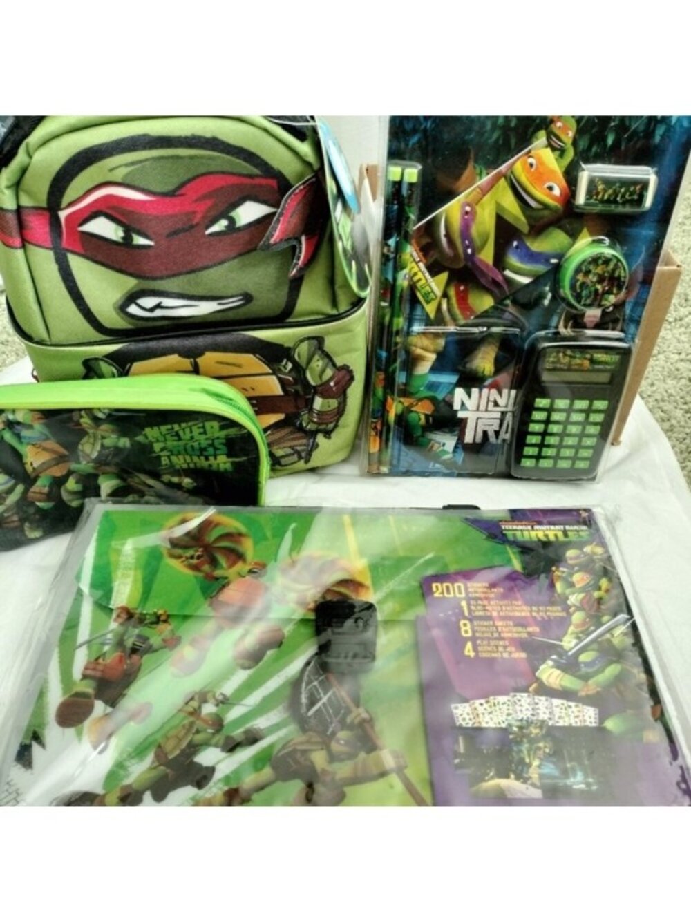 Teenage Mutant Ninja Turtles Fan Lunch Bag, Sticker Set, School Supplies